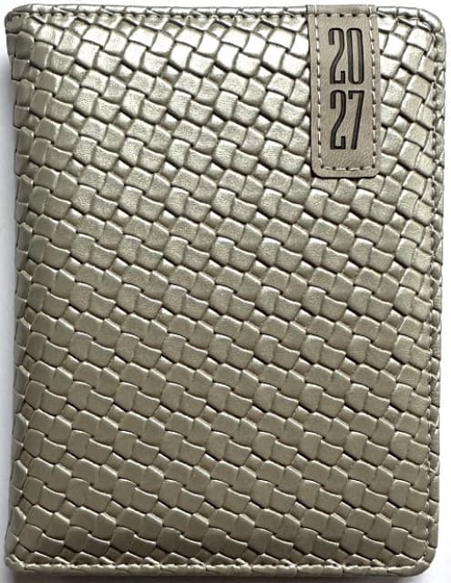 Ежедн. А6 "Мандарин" дат2027 160л. клет. кожзам. №9985(40)