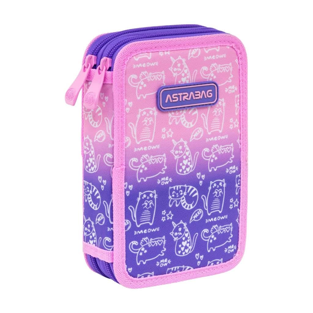 Пенал "Astrabag" KITTY двойн.,б/н №AC2/503026009