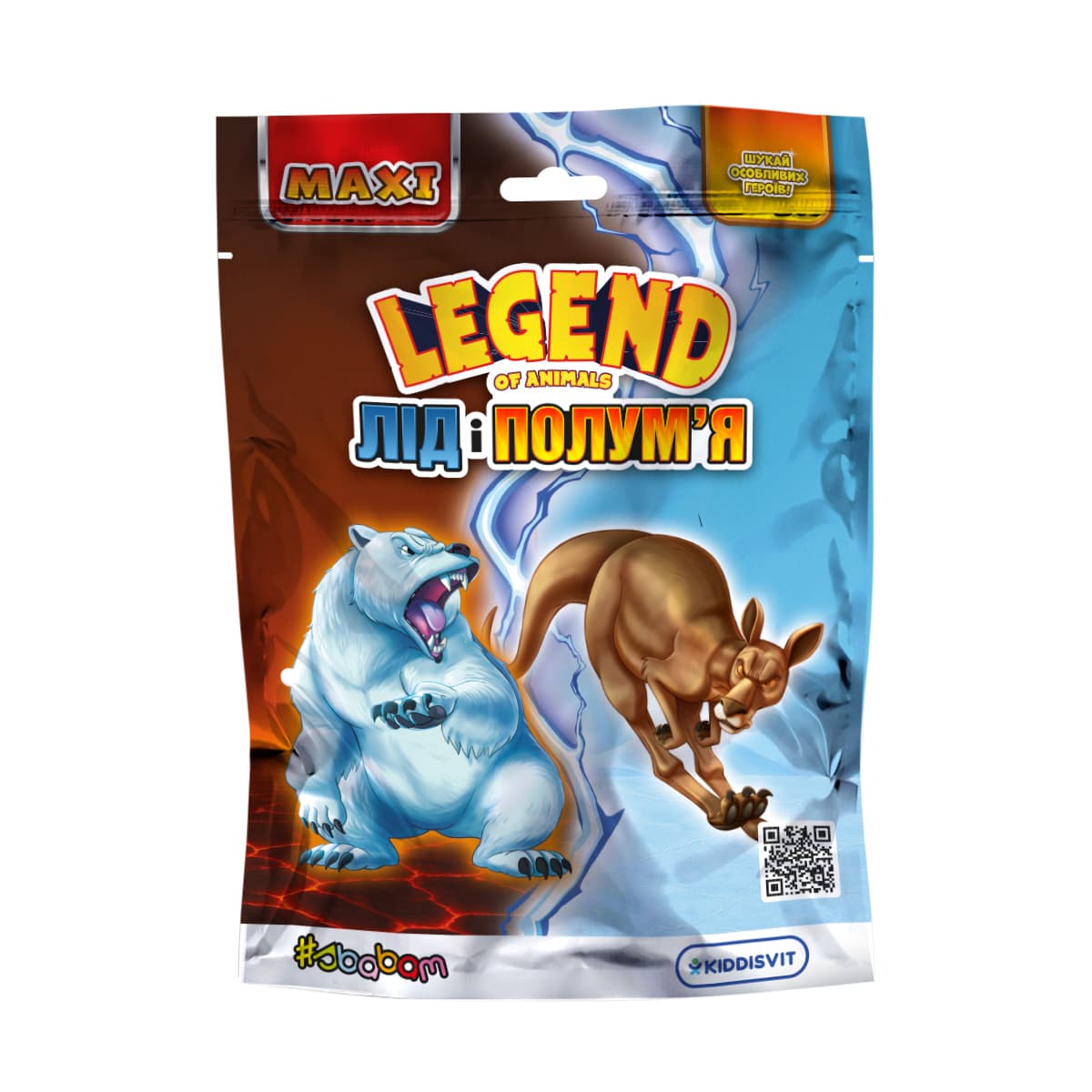 Стретч-игрушка "ЛЁД И ПЛАМЯ" серии LEGEND OF ANIMALS МАКСИ №60/CN25/КиддиСвит/