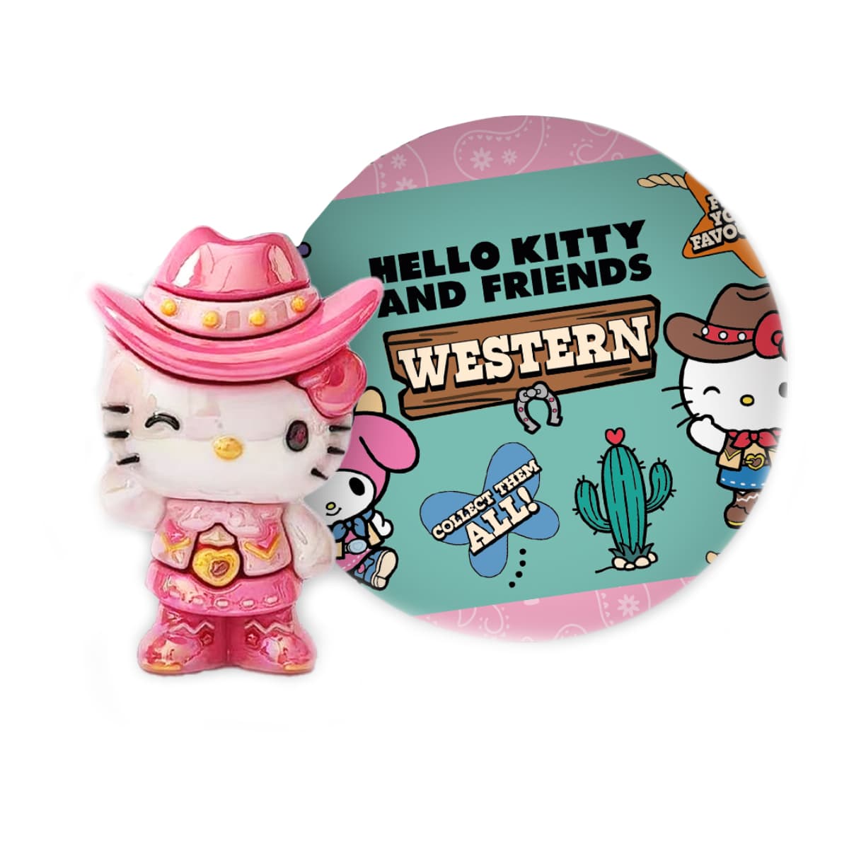 Фигурка-сюрприз Cool Things –серии "Hello Kitty" - ЗВЁЗДЫ ВЕСТЕРНА №HK057/Кидди Свит/