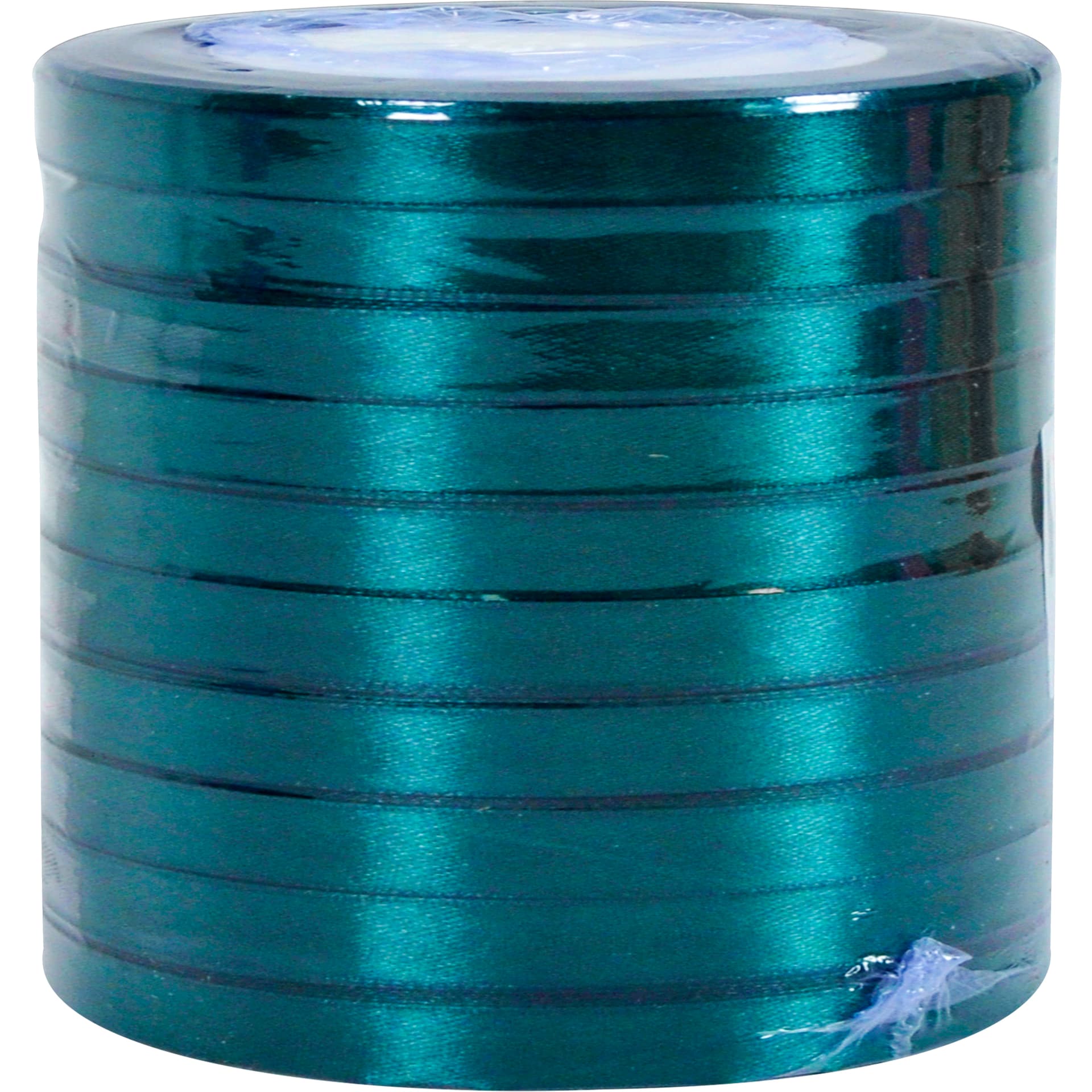 Стрічка атлас 0,6см/22м смарагдова №062F(10)