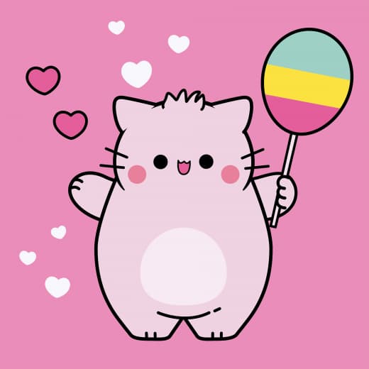 Картини по номерах "Santi" Pembe the Cat. Balloon 25х25см №955564