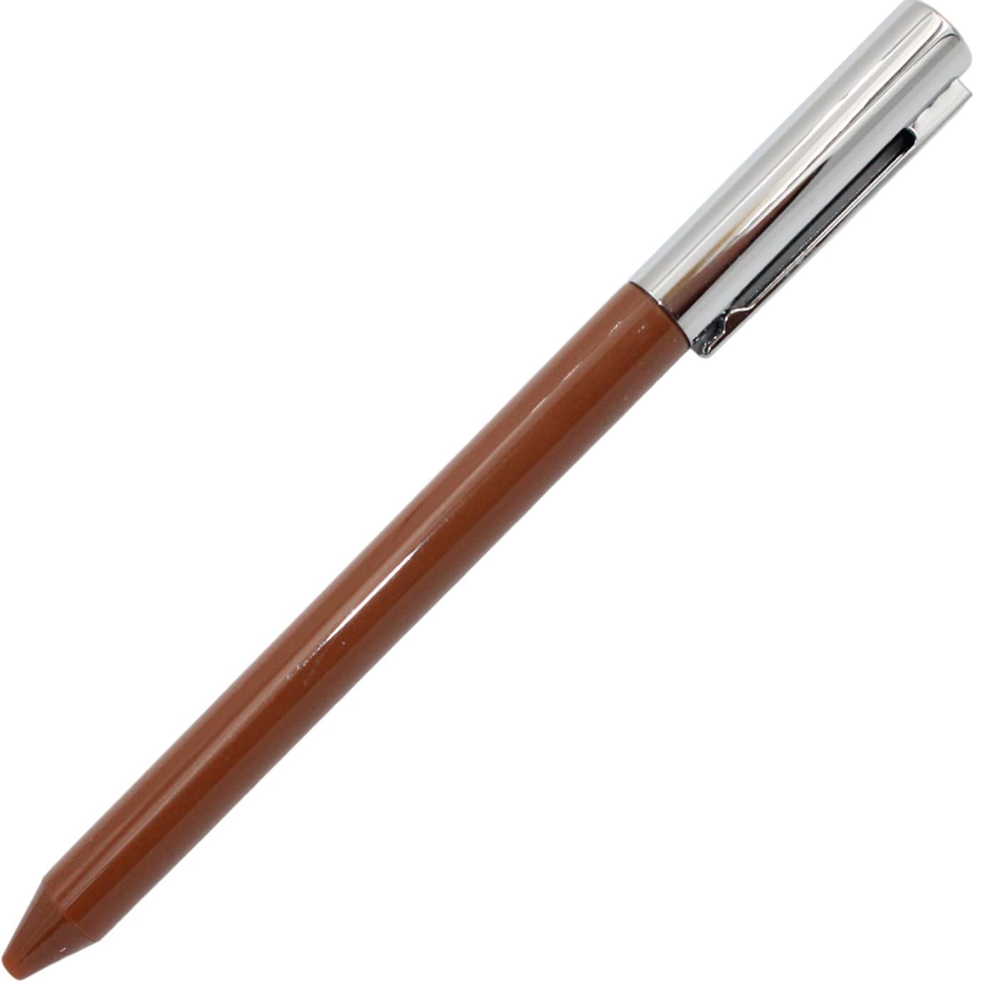 Ручка авт. гел. "Buromax" №BM.83102-25 Prestige Silver 0.5мм синя, корп. коричневий