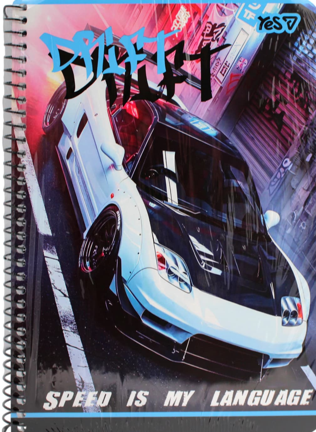 Блокнот пруж. А5 80л. клет. карт. обл. ВД-лак Drift №152442/Yes/(60)