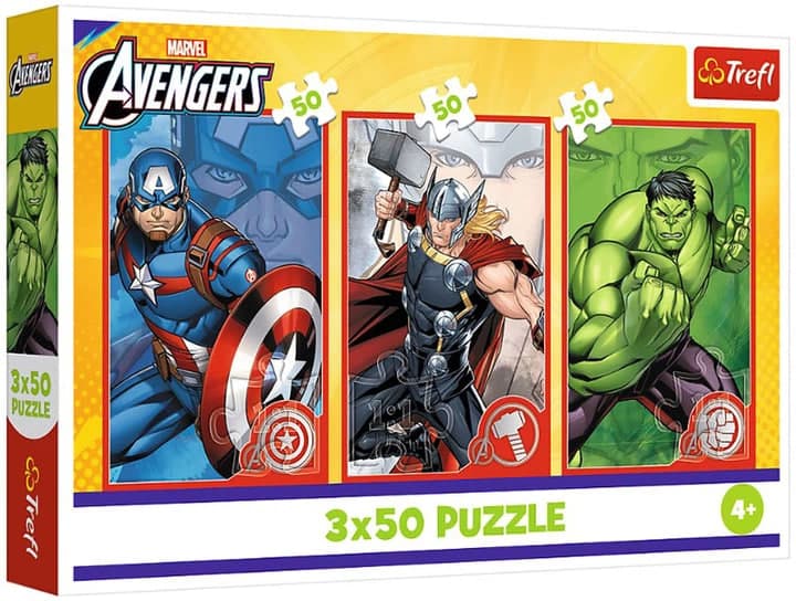 Пазли Trefl 3x50ел. The Avengers Ваш герой №34891