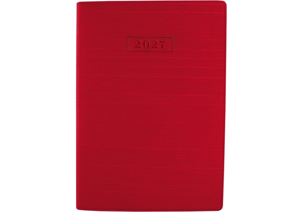 Ежедневник датированный 2027 Optima Stripe А5 красный O25285-03