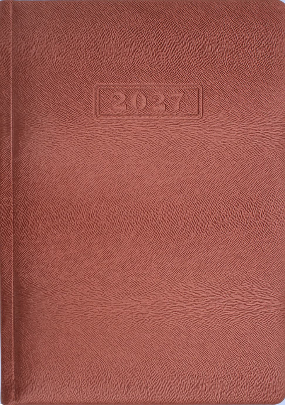 Щоденник А5 Optima датований 2027 Mink бронзовий металік O25237-18