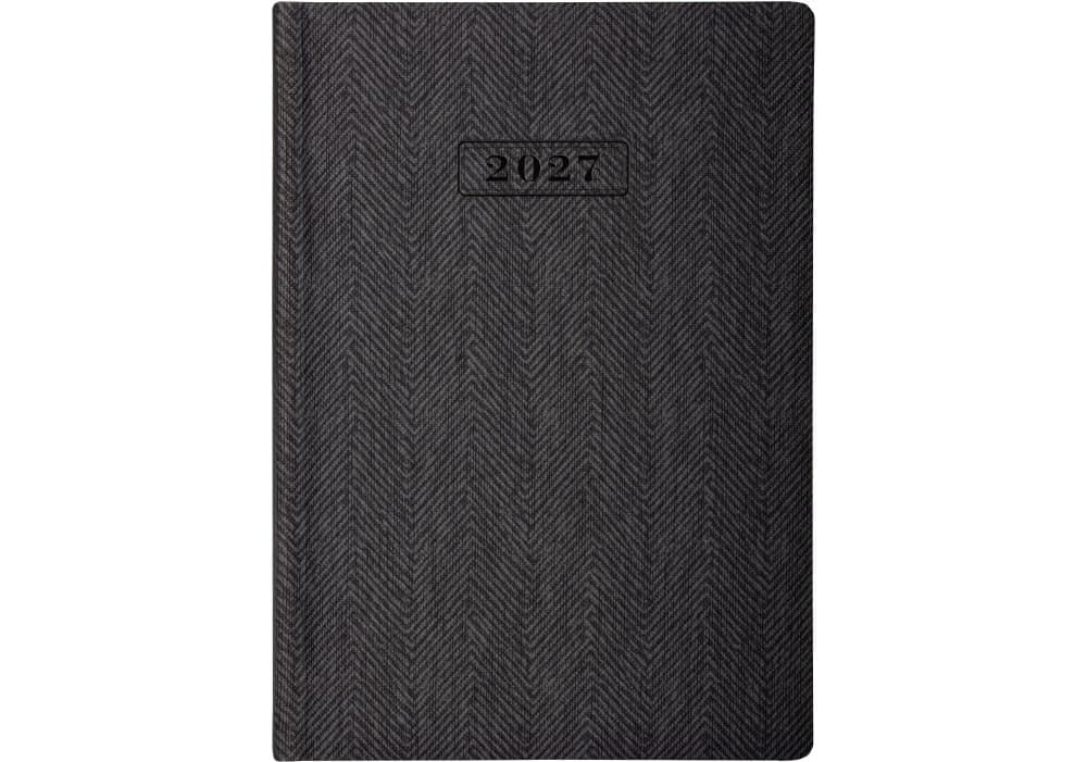 Щоденник А5 Optima датований 2027 Tweed сірий O26126-10