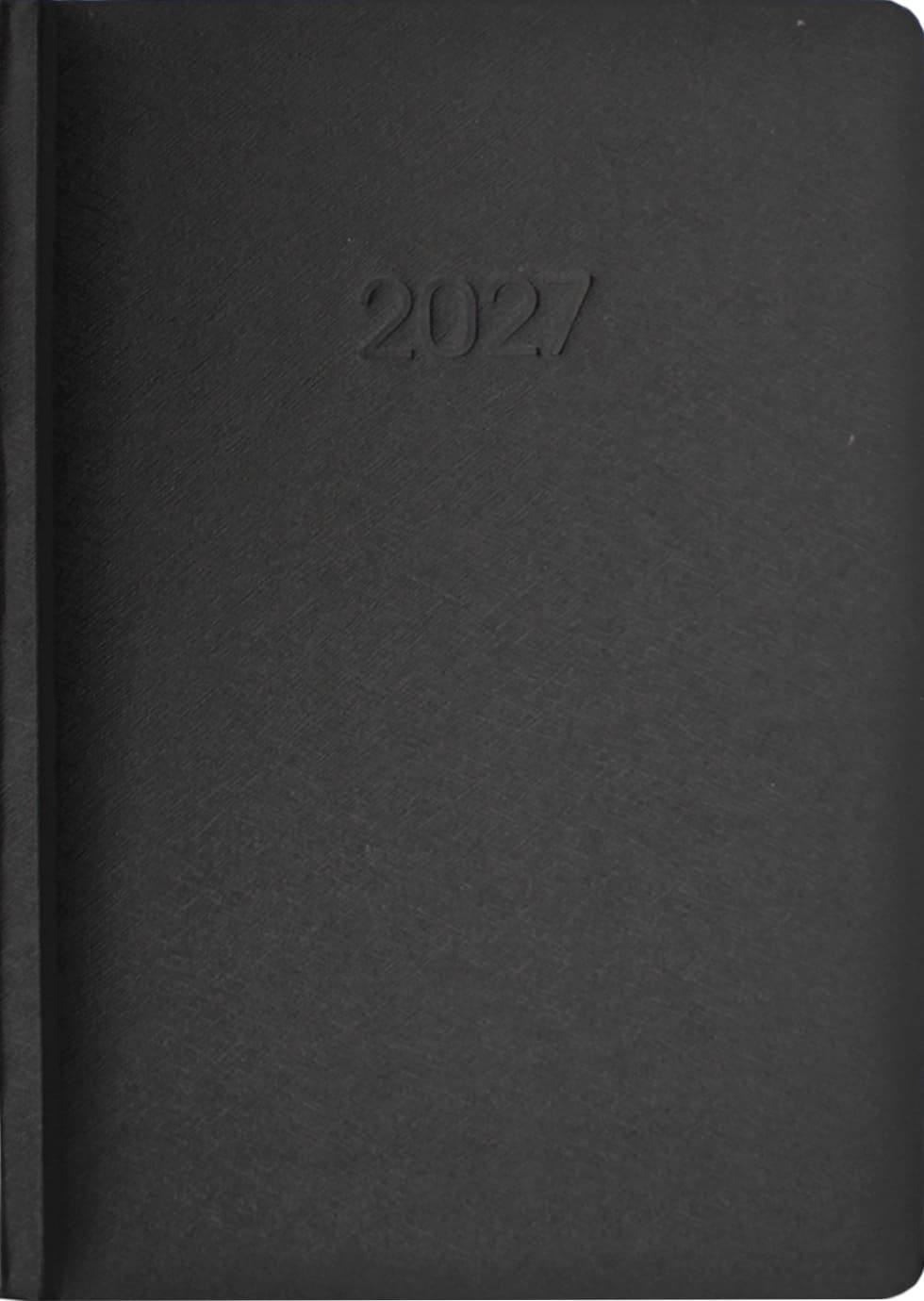 Щоденник A5 Economix датований 2027 Бізнес чорний E21610-01  