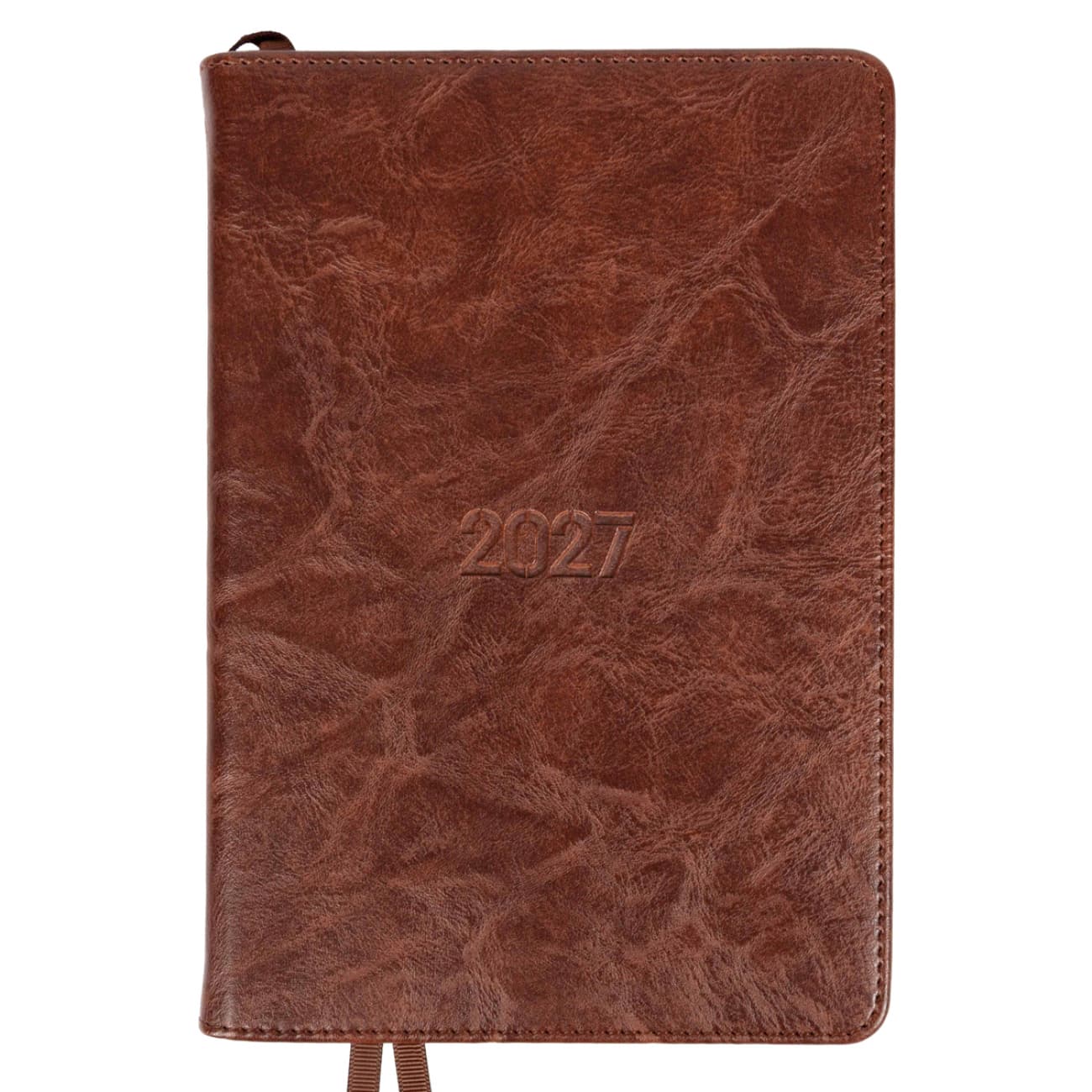 Щоден. А5 "Leo Planner" дат2027 184арк. Status тв. обкл.,коричневий №252723