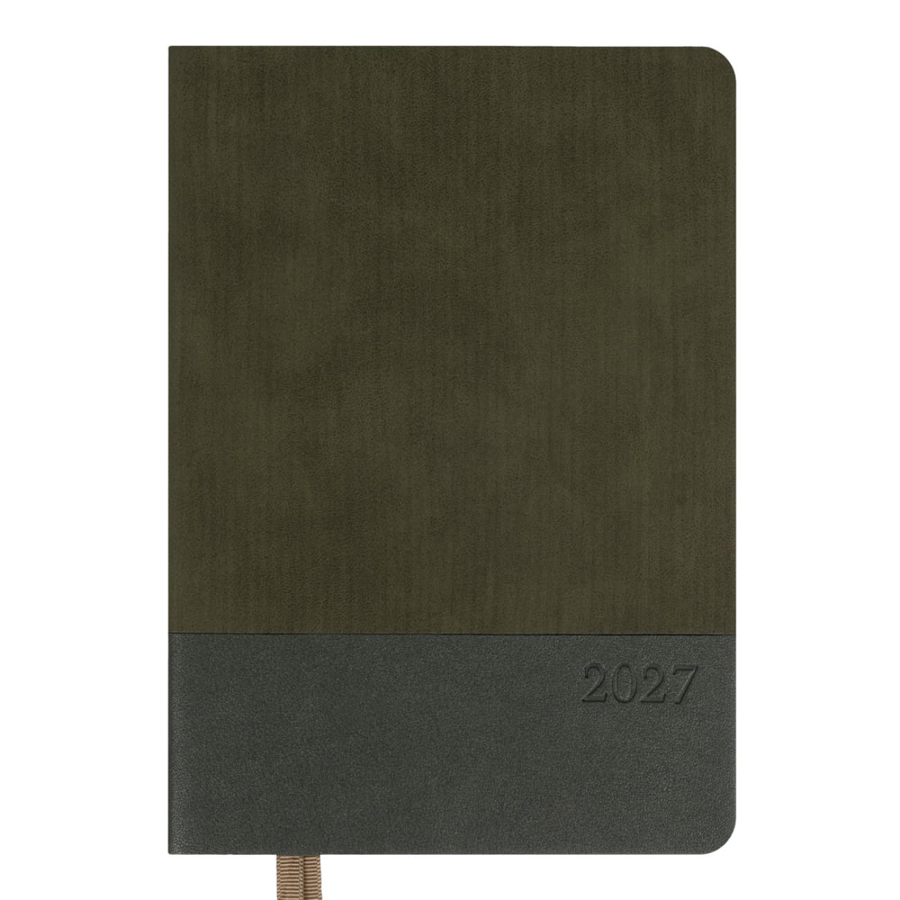 Щоден. А5 "Leo Planner" дат2027 184арк. Velvet м'яка обкл.,темно-зелений №252721