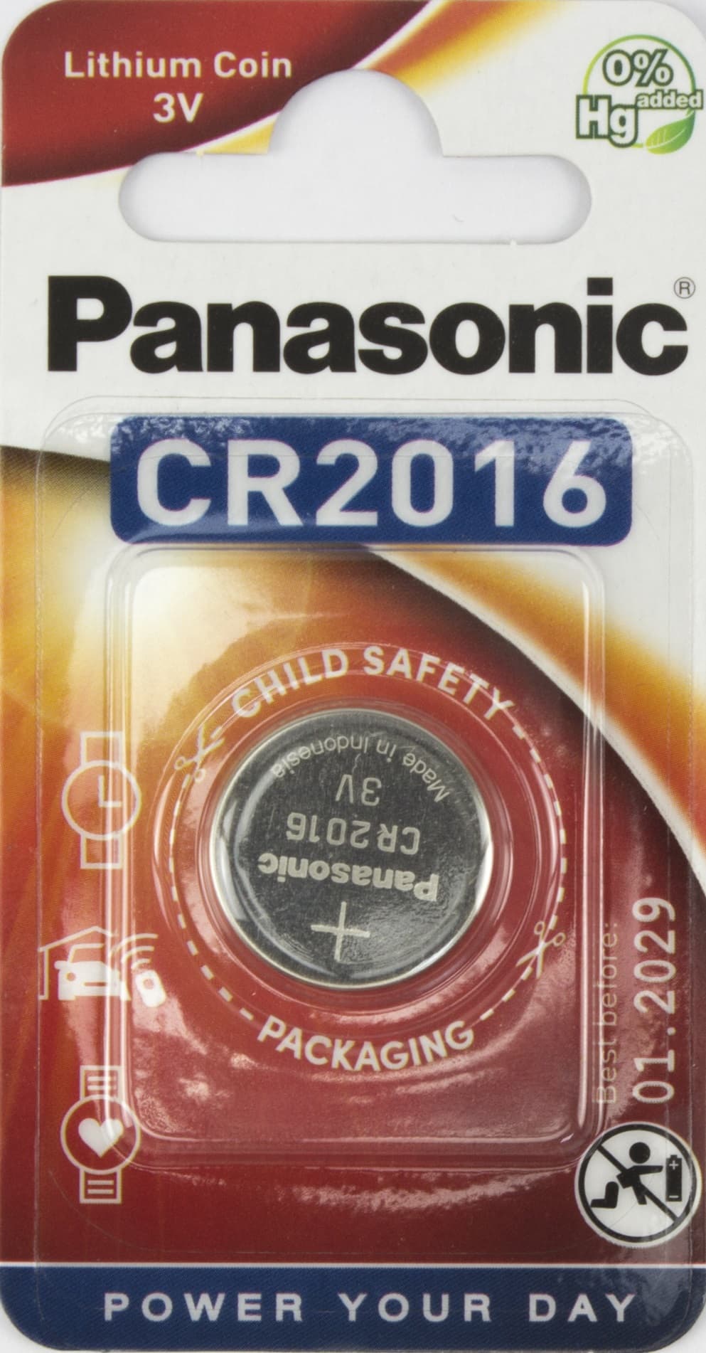 Батарейка Panasonic CR2016/1bl 3V lithium