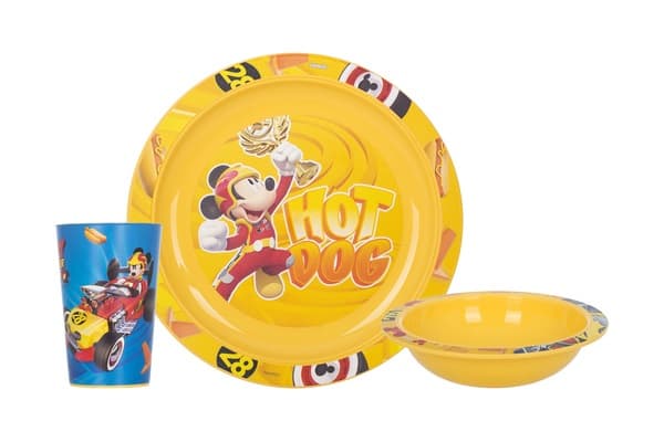 Сервіз дитячий пластиковий 3 предмети Herevin. Disney Mickey (6) 815805