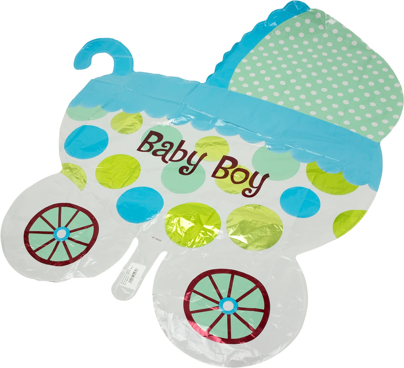 Шарик воздушный фигура фольгированный Коляска. Baby Boy №A0223