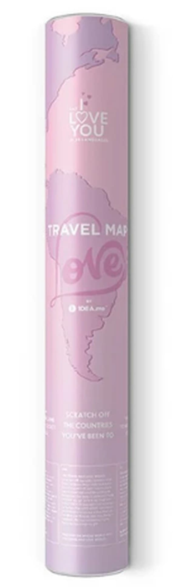 Плакат-скетч карта світу Travel Map Love World