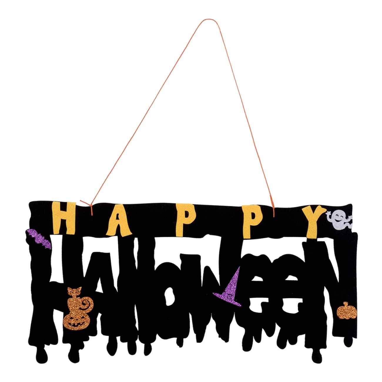 Декор "Yes! Fun" Хелловін "Happy Halloween" 41х20 см фетр №973704(6)