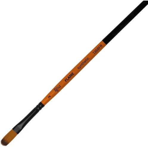 Пензлик худож. "Rosa" Flame синтетика,овальна, коротка ручка №2 №1368FR02