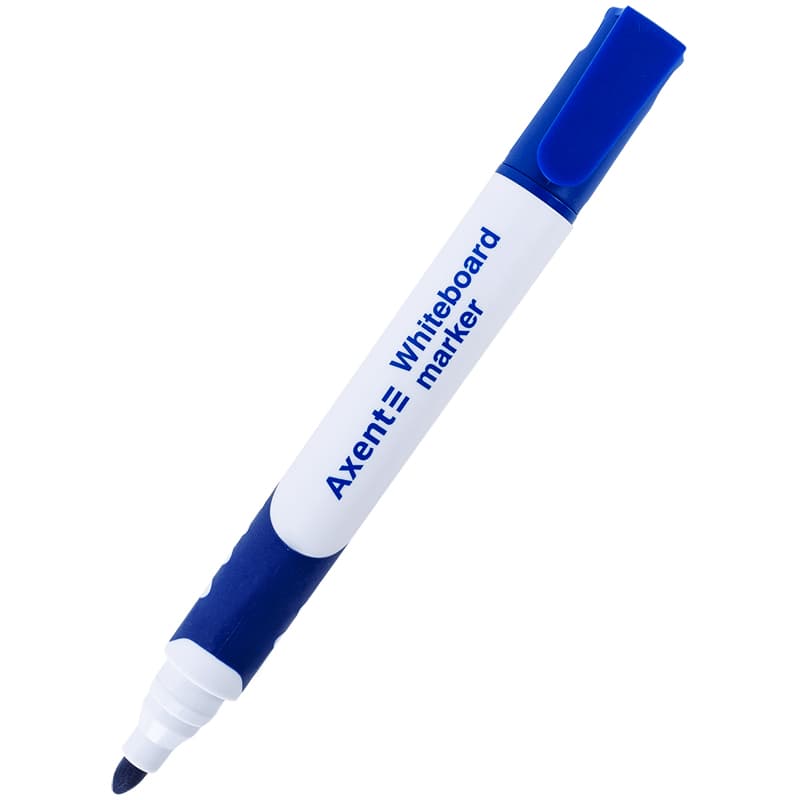 Маркер "Axent" №2552-02-A круг. Whiteboard Comfort Grip 2мм синий(12)(144)