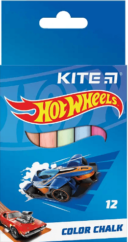 Мел цветн. "Kite" №HW24-075 12шт Hot Wheels(12)(288)