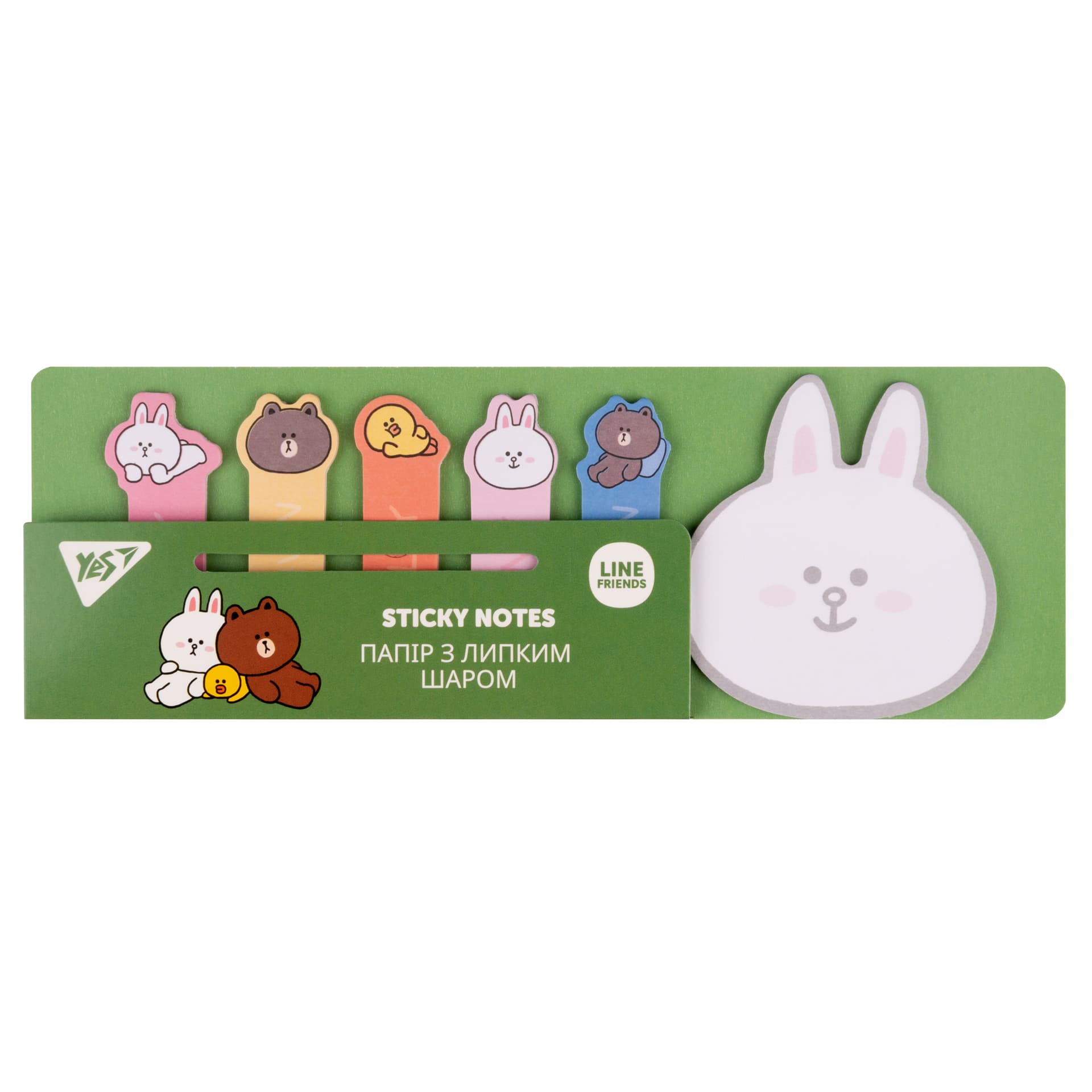 Блок/зам. липк. краем 60х200мм 120л. "Yes" Line Friends Cony №170330(12)