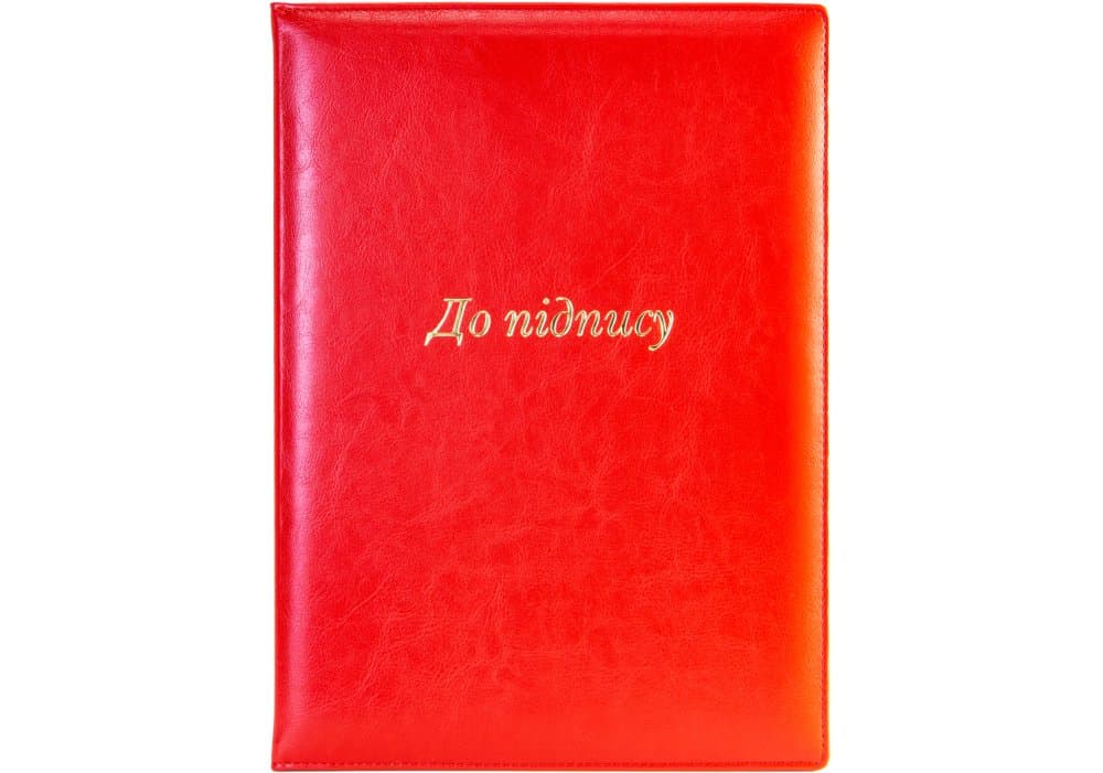 Папка А4 "К подписи" Nebraska красная №O36037-03/Optima/(15)