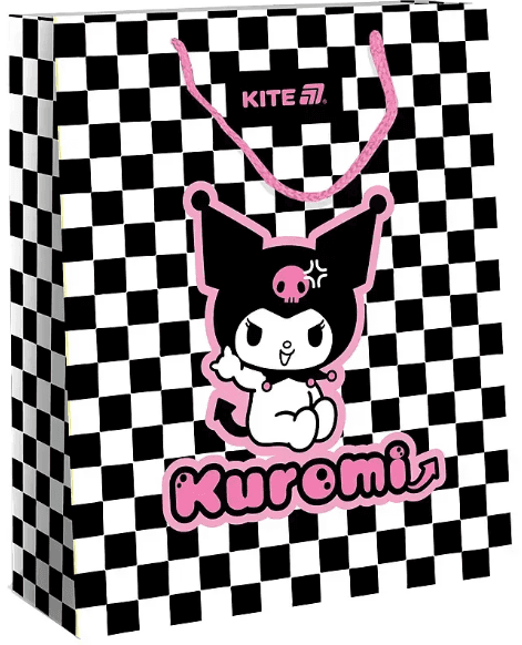 Пакет подарунковий папер. "Kite" №HK25-265-3 Kuromi 18х24см(5)(280)