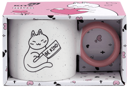 Чашка керам. 370мл "Be kind" в подар. кор-ке №K25-220-4/Kite/(24)