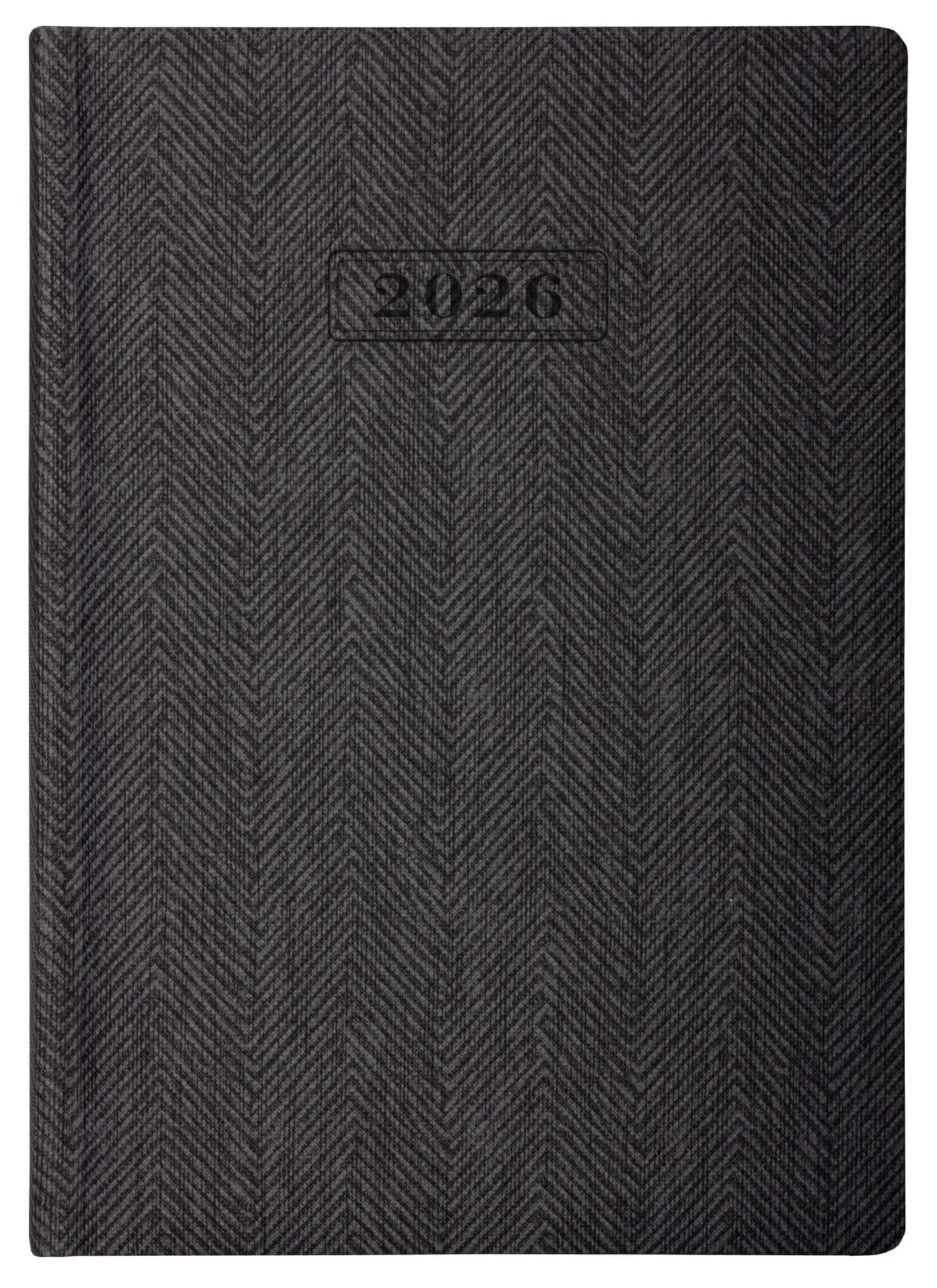 Щоденник А5 Optima датований 2025 Tweed сірий O26126-10