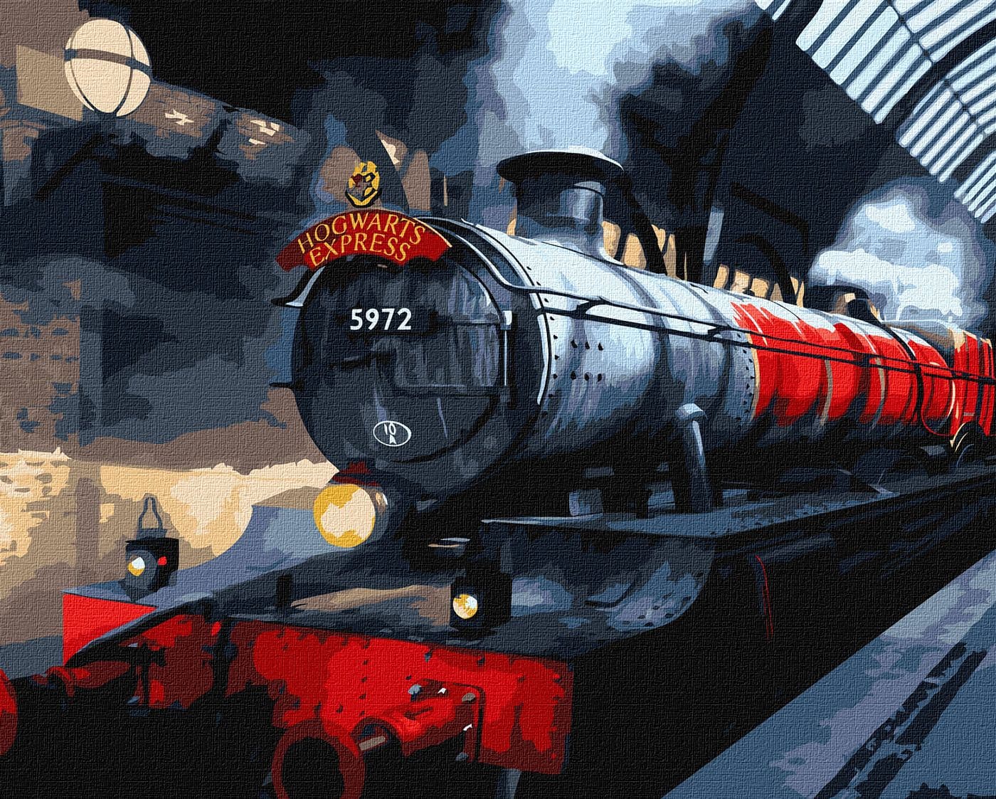 Картини по ном.акрил.WB"HarryPotter:Гоґвортський експрес з фарб.мет.extra"40х50см№KHО5210