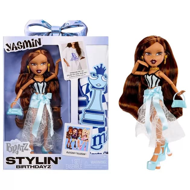 Ігровий набір з лялькою "Bratz серії "Stylin' Birthday" — Ясмін з аксес. №596028/КіддіСвіт