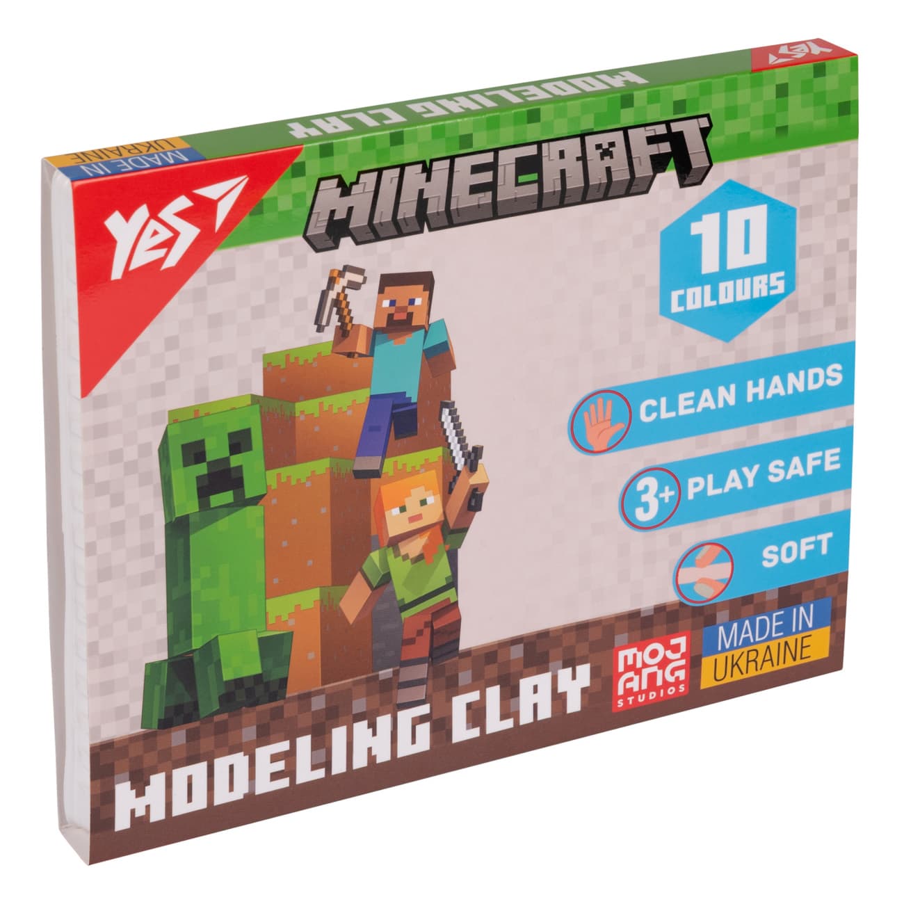 Пластилін "Yes" Minecraft 10 кольор. 200гр №540662(14)
