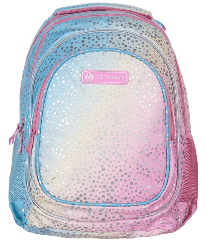 Рюкзак "Astrabag" Rainbow dust з сріблястим ефектом 3від. 2карм.№AB330/502022102