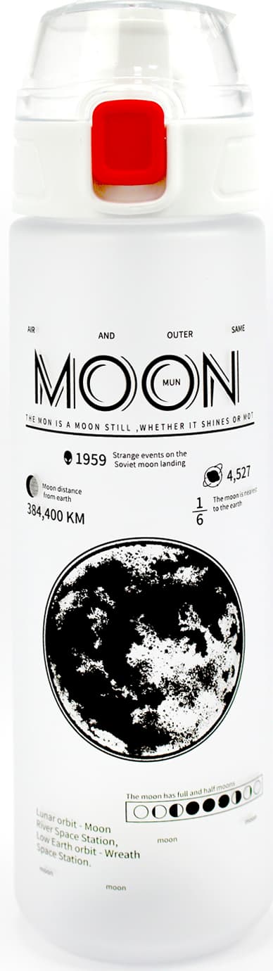 Пляшка для води полікарбонат "Optima" 800мл біла №O51991(10)