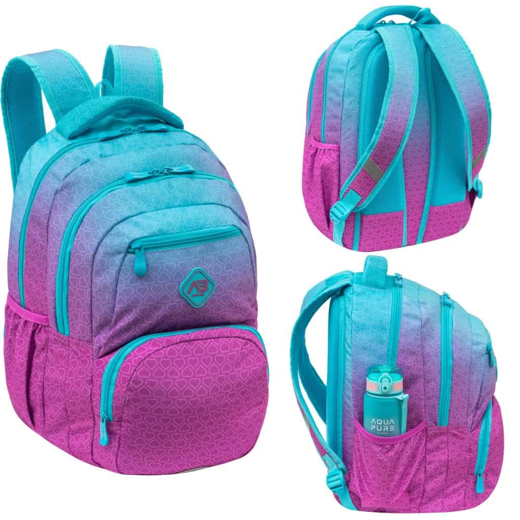 Рюкзак "ABAG HEXAGON" MINT OMBRE 3от. 3карм. №AB200/502026034