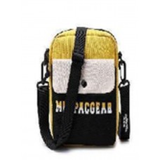 Сумка плечова 1від., 2карм. жовта №H-10137-E-yellow